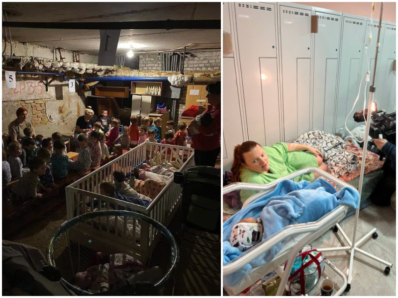 Rifugi anti-aerei come reparti di maternità, le vite che nascono in piena guerra: “Non ci arrendiamo”