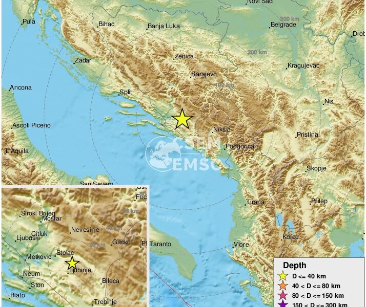 Terremoto avvertito nel Sud Italia, forte scossa registrata in Bosnia: social impazziti