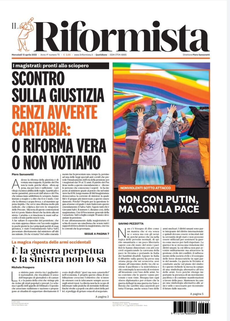 Quotidiano del 13 aprile 2022