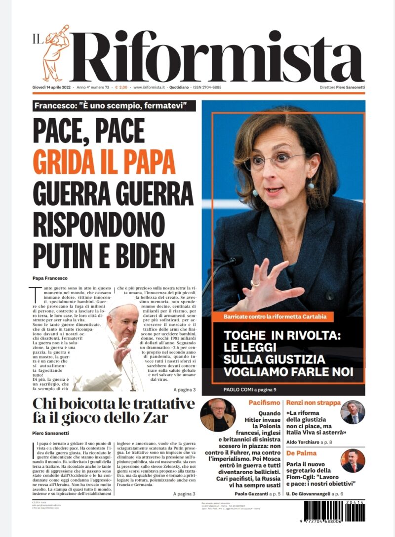 Quotidiano del 14 aprile 2022