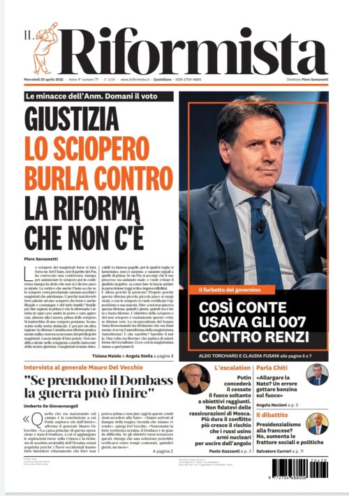 Quotidiano del 20 aprile 2022