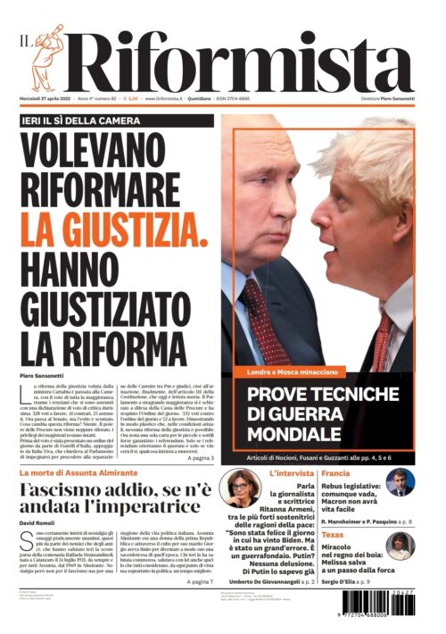 Quotidiano del 27 aprile 2022