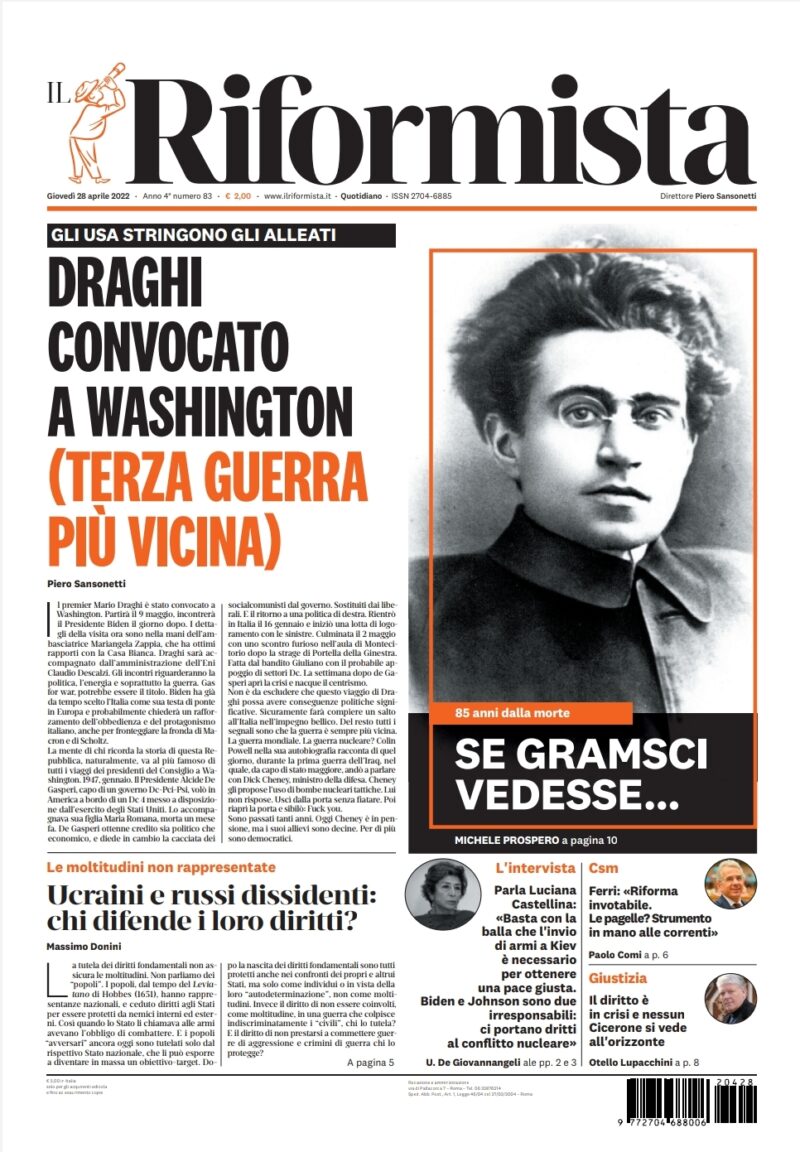 Quotidiano del 28 aprile 2022