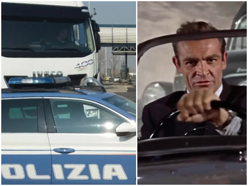 Camionista sviene alla guida, agente salta al volo nell’abitacolo e sventa strage: “Salvataggio alla James Bond”