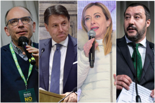 Letta trema, rischio ‘cappotto’ nei collegi uninominali nelle previsioni dell’Istituto Cattaneo: l’Italia si tinge di ‘blu centrodestra’