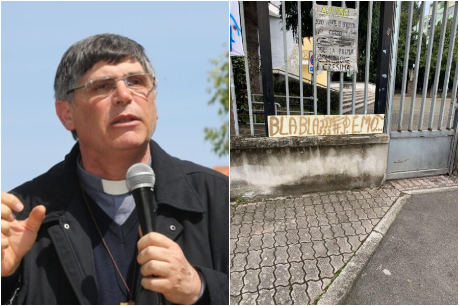Nuove minacce a don Patriciello, messaggio intimidatorio davanti la chiesa del parco Verde: “Non ho paura”