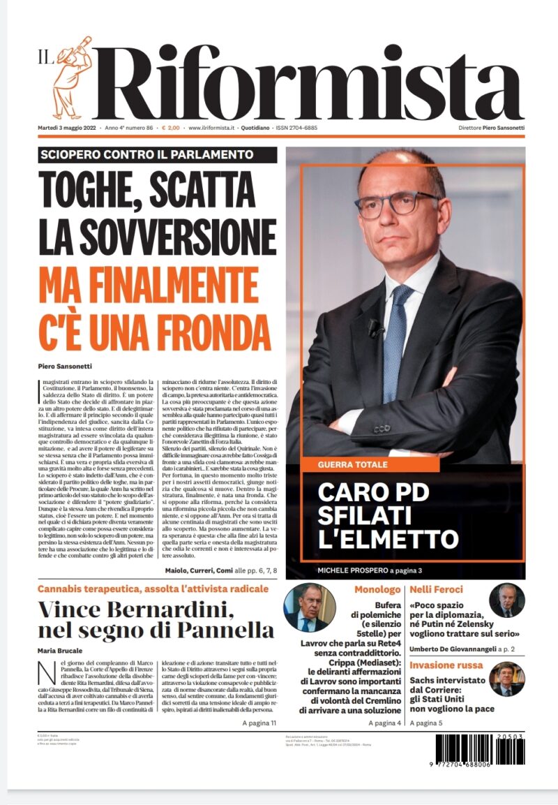 Quotidiano del 3 maggio 2022