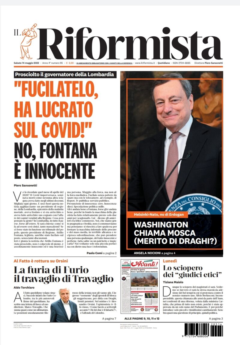 Quotidiano del 14 maggio 2022