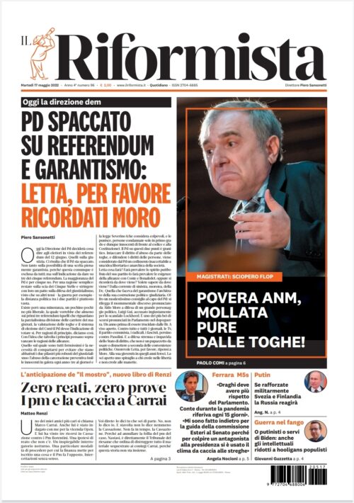 Quotidiano del 17 maggio 2022