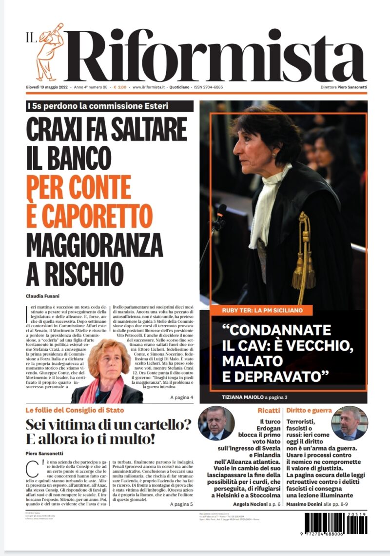 Quotidiano del 19 maggio 2022