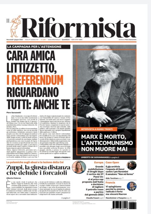 Quotidiano dell’1 giugno 2022