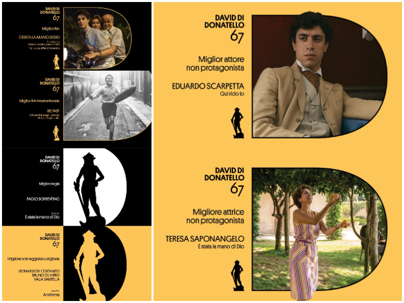 David di Donatello 2022, miglior film “È stata la mando di Dio”: record di statuette per “Freaks Out”