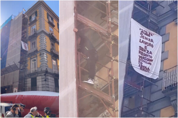 Screenshot da diretta Voce di Napoli