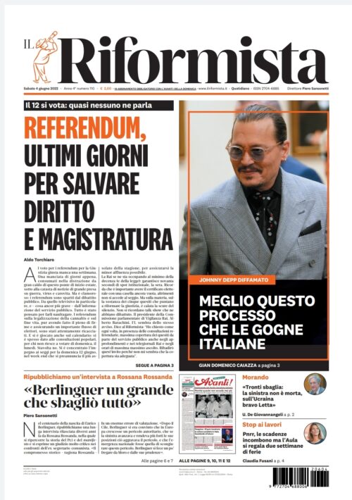 Quotidiano del 4 giugno 2022