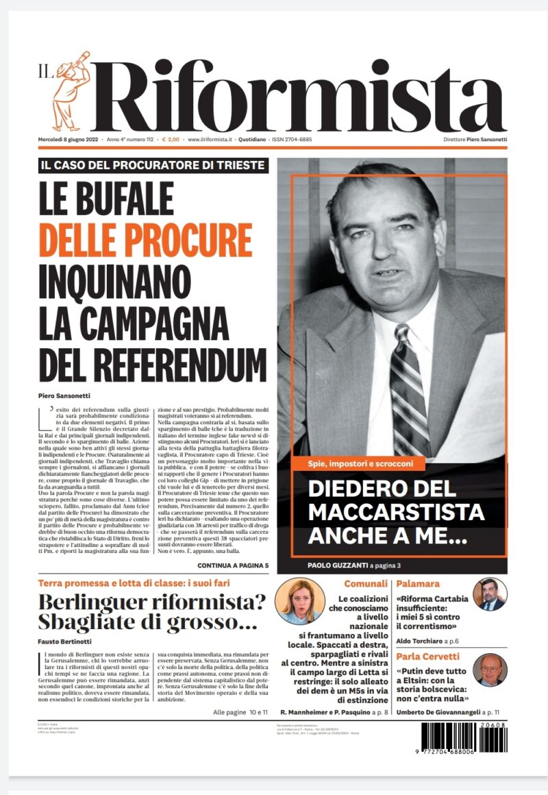 Quotidiano dell’8 giugno 2022