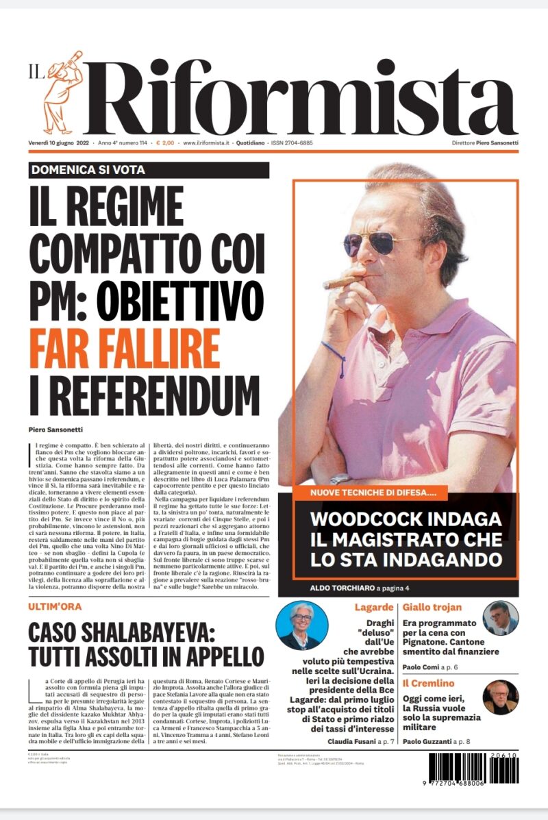 Quotidiano del 10 giugno 2022
