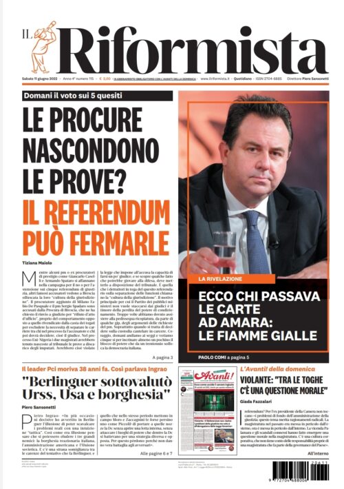 Quotidiano dell’11 giugno 2022