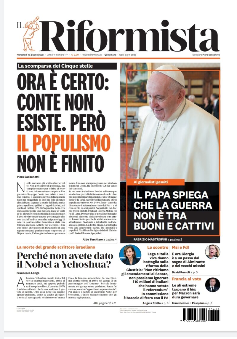 Quotidiano del 15 giugno 2022