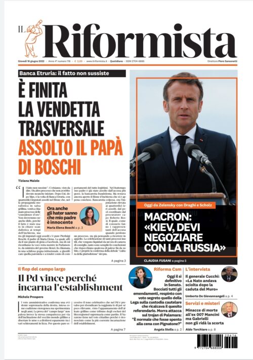 Quotidiano del 16 giugno 2022