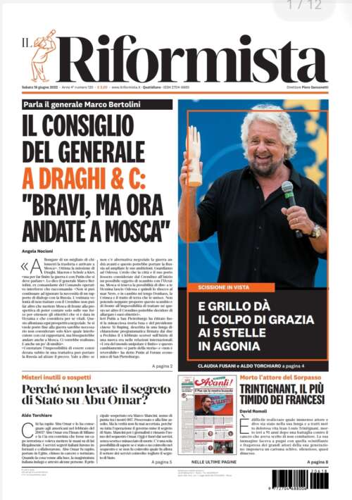 Quotidiano del 18 giugno 2022