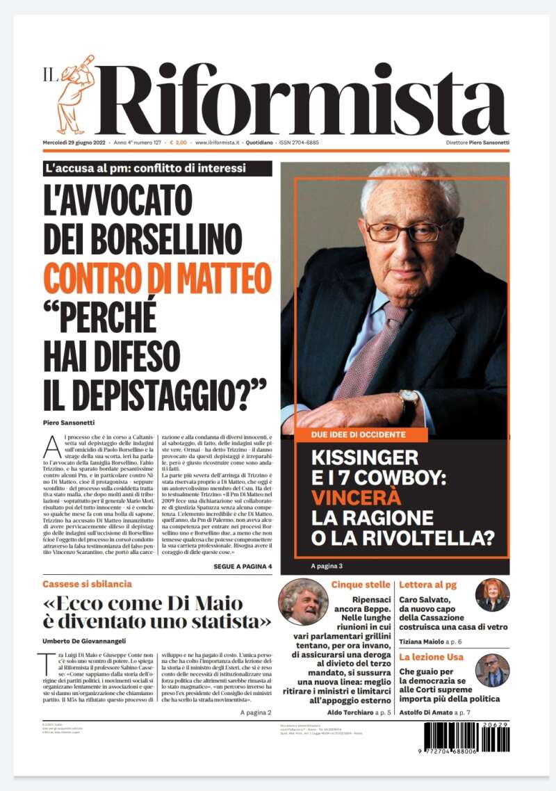 Quotidiano del 29 giugno 2022