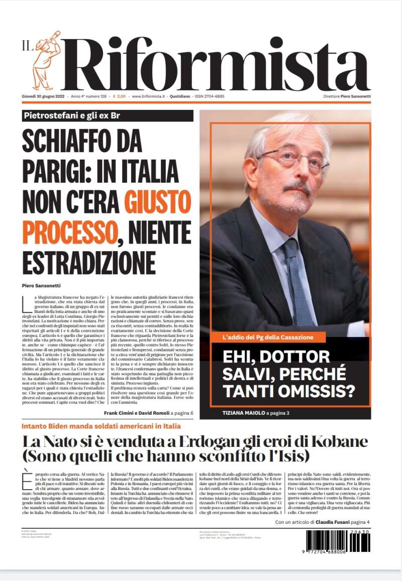 Quotidiano del 30 giugno 2022