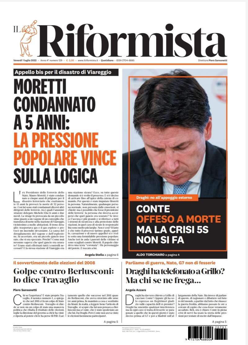 Quotidiano dell’1 luglio 2022
