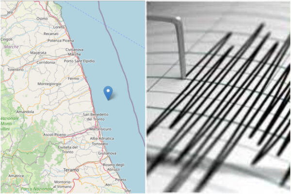 Scossa di terremoto sulla costa marchigiana, trema la provincia di Ascoli Scossa di terremoto sulla costa marchigiana, trema la provincia di Ascoli