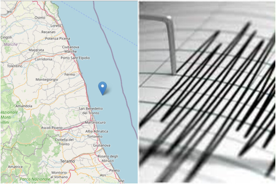 Scossa di terremoto sulla costa marchigiana, trema la provincia di Ascoli