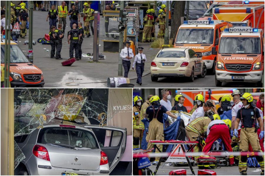 Auto sulla folla a Berlino, l’attentatore (di origini armene) aveva manifesti contro la Turchia: vittima è insegnante in gita con gli alunni