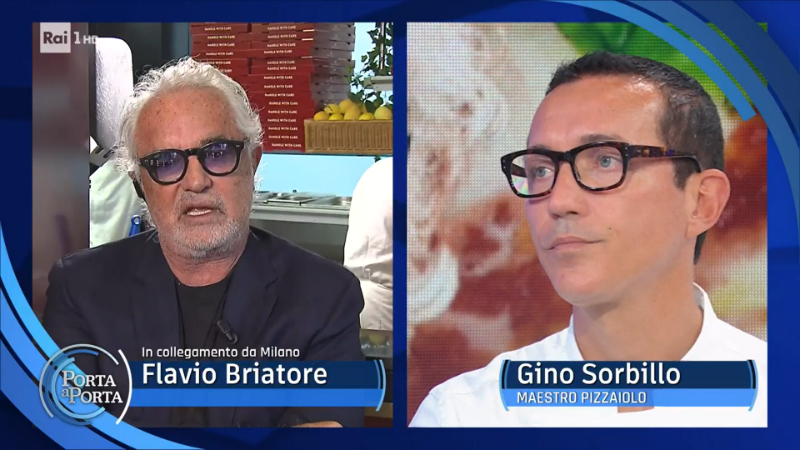 Briatore vs Sorbillo, pace sul Pizza Gate a Porta a Porta: “Creiamo insieme un brand internazionale”
