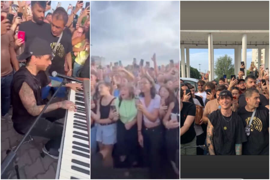 Il primo concerto di Ultimo è a Scampia, blitz al tramonto: “Voi siete molto altro”