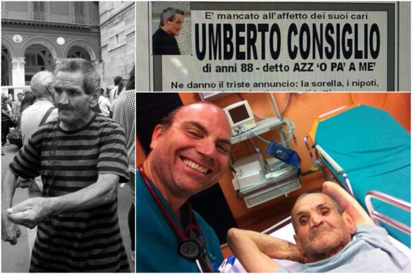 Napoli piange ‘o pa’, addio al mendicante Umberto Consiglio: “Passo breve ma veloce e mano destra protesa…”