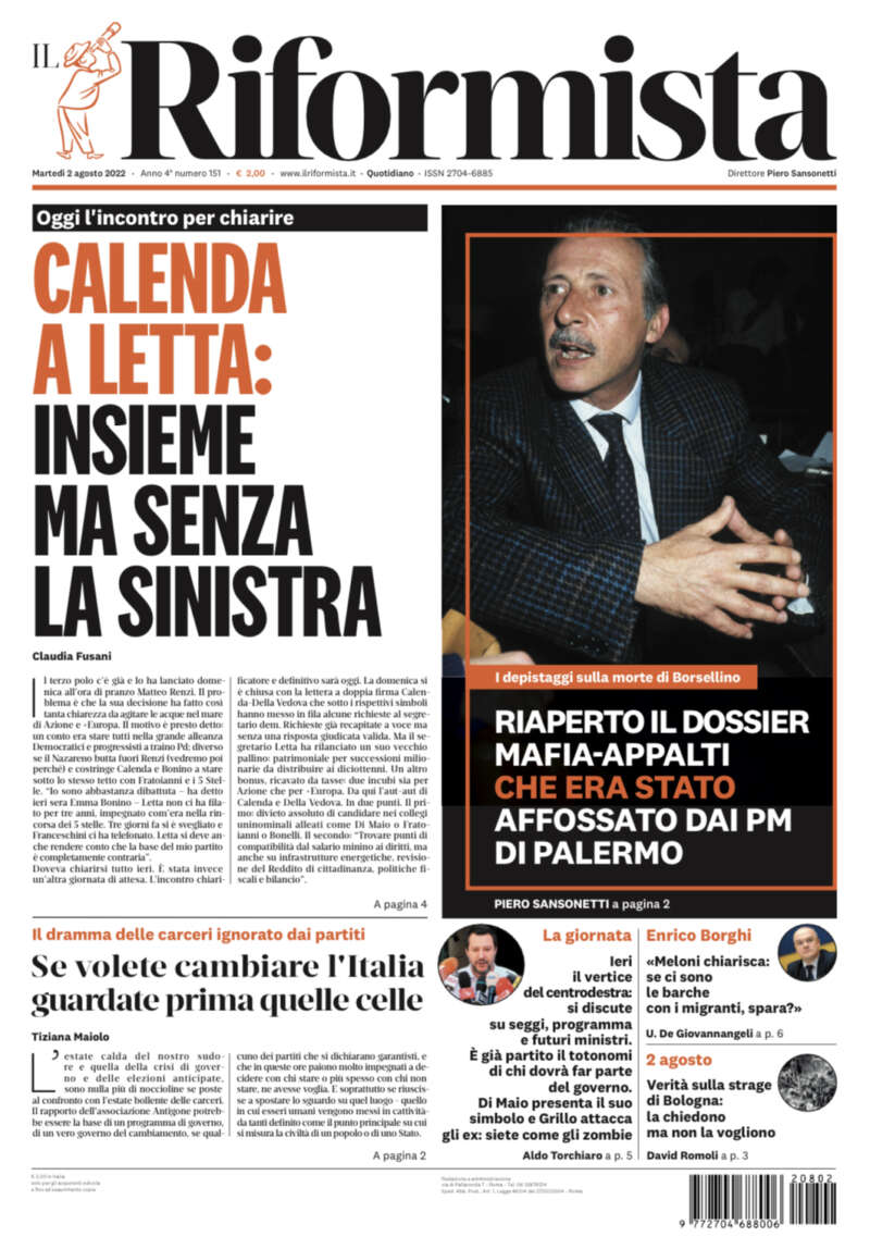 Quotidiano del 2 agosto 2022