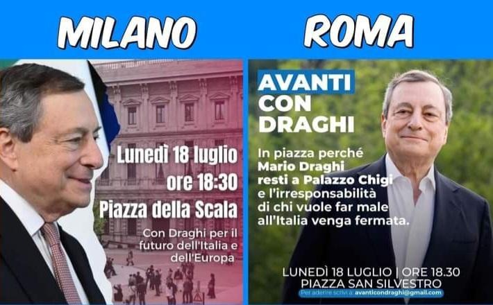 Giuseppe Conte a Draghi: “Sparecchiavo.”