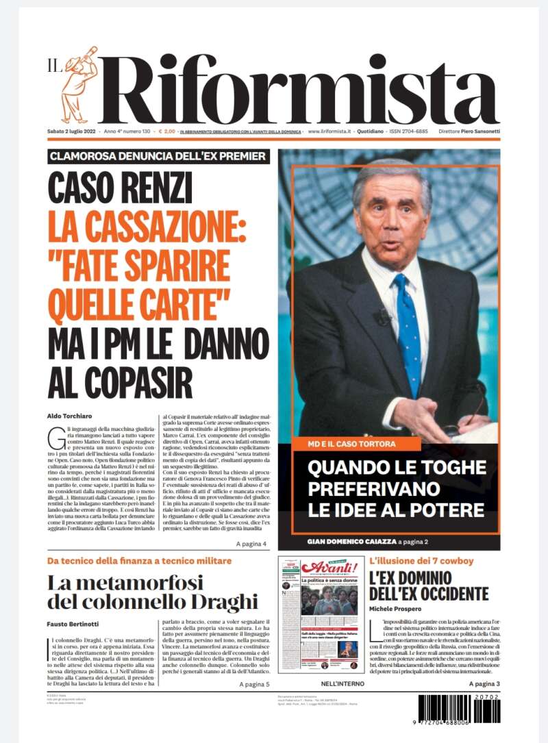 Quotidiano del 2 luglio 2022