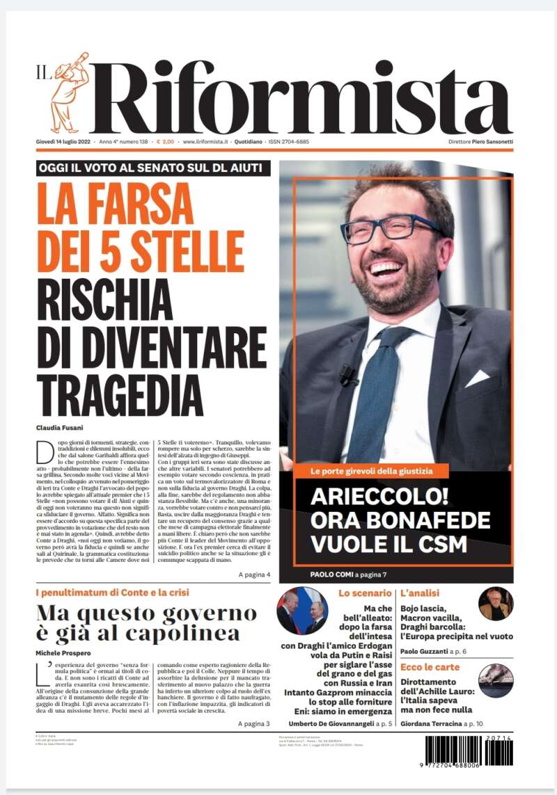 Quotidiano del 14 luglio 2022