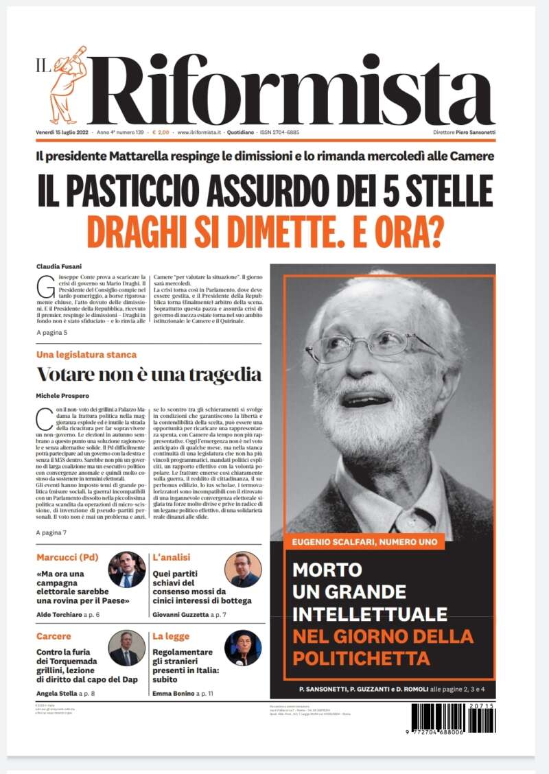Quotidiano del 15 luglio 2022