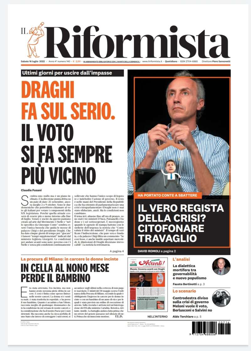 Quotidiano del 16 luglio 2022