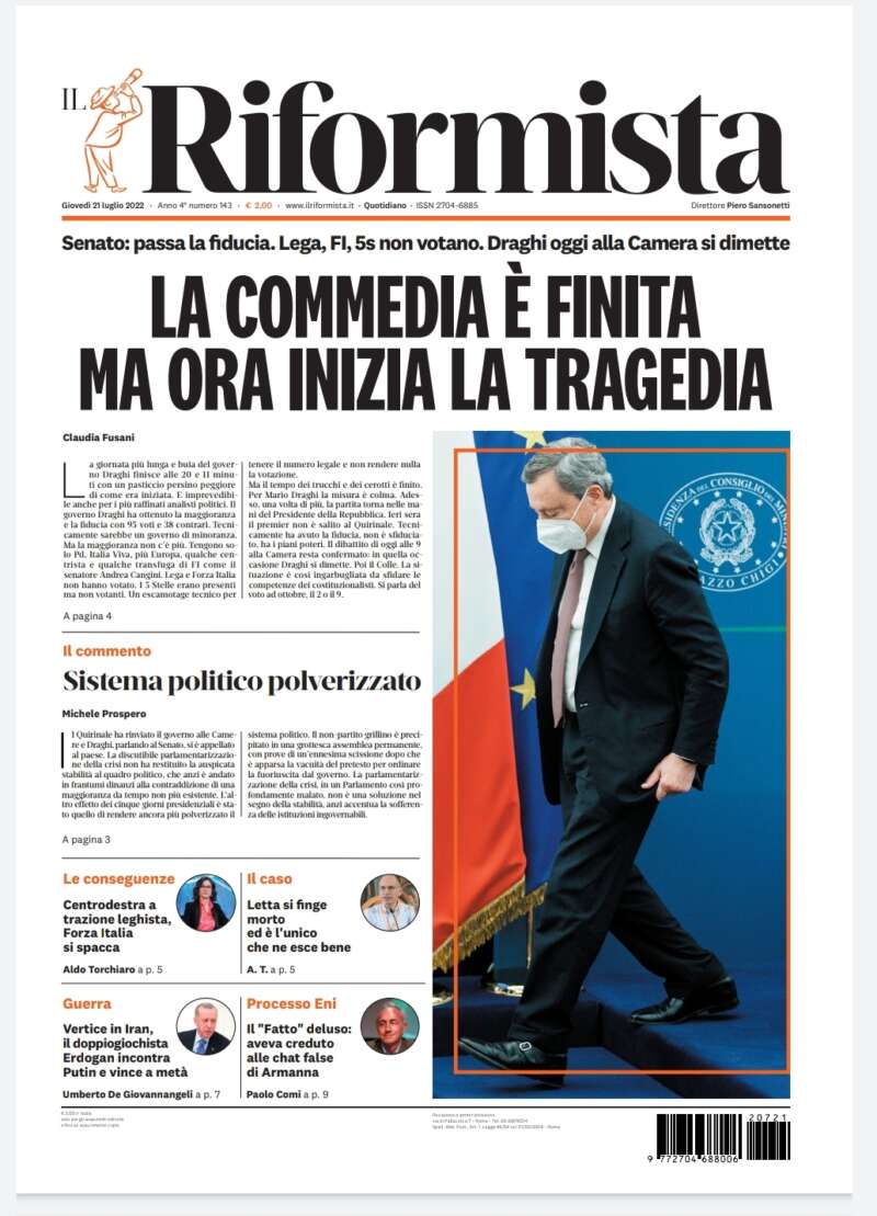 Quotidiano del 21 luglio 2022