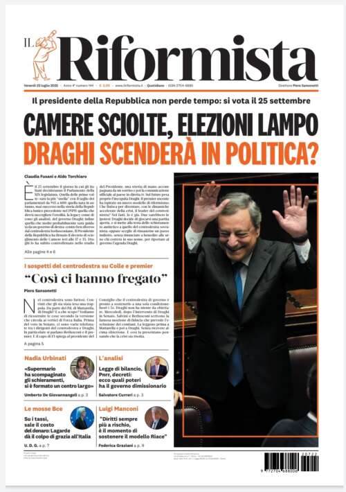 Quotidiano del 22 luglio 2022