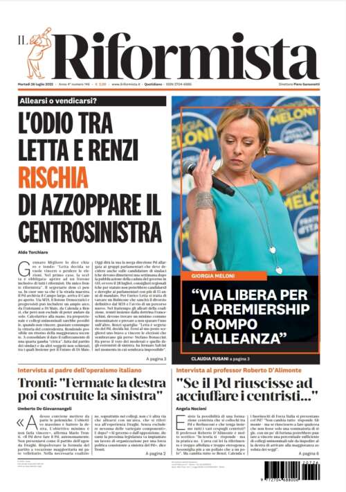 Quotidiano del 26 luglio 2022