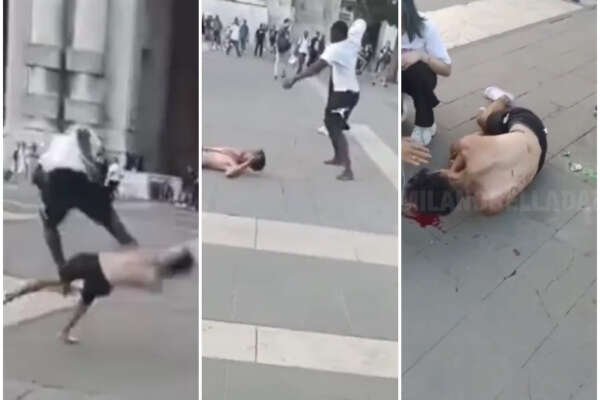 Pestato a sangue in Stazione Centrale, il video virale della violentissima aggressione in strada a Milano