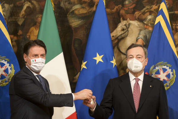 GIUSEPPE CONTE E MARIO DRAGHI