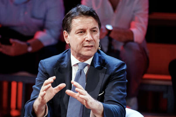 Foto Roberto Monaldo / LaPresse
01-07-2022 Roma
Politica
Iniziativa Cgil “Il lavoro interroga”
Nella foto Giuseppe Conte

Photo Roberto Monaldo / LaPresse
01-07-2022 Rome (Italy) 
Conference on work organized by the Cgil union
In the pic Giuseppe Conte