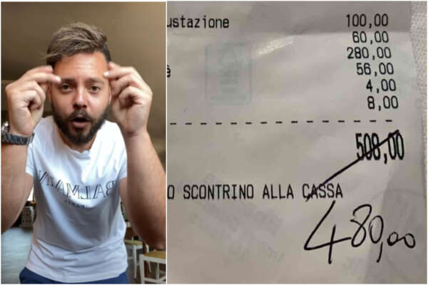 Polemiche su scontrino da 508 euro, Omar Leccesi: “Non è del mio ristorante ma per mangiare bene bisogna pagare”