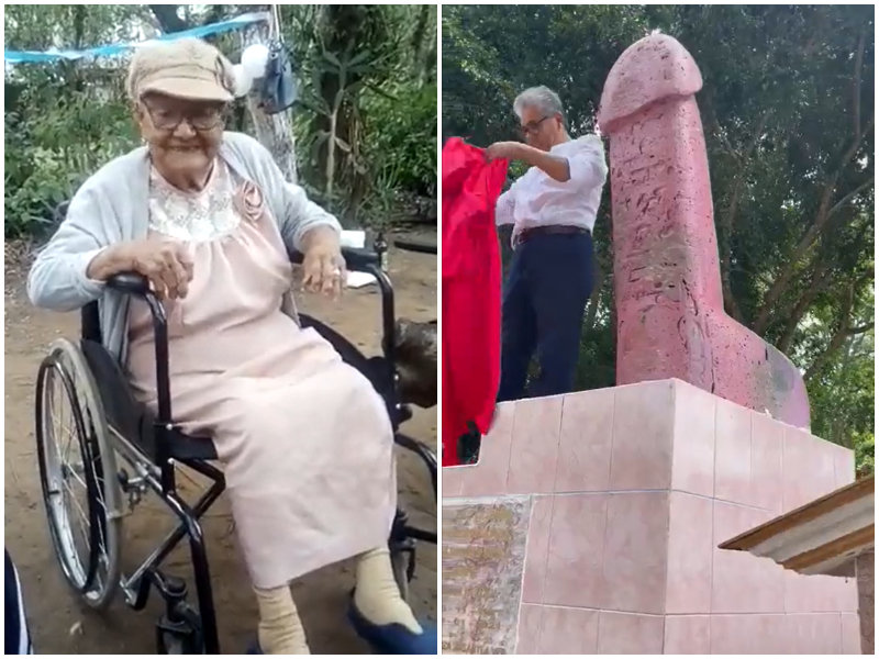 Pene gigante sulla tomba, l’ultimo desiderio della nonnina prima di morire: “Così tutti mi ricorderanno”