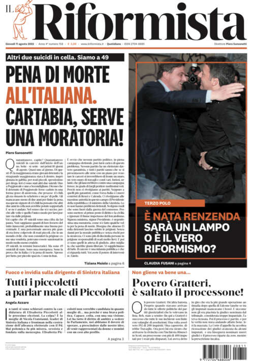 Quotidiano del 11 agosto 2022