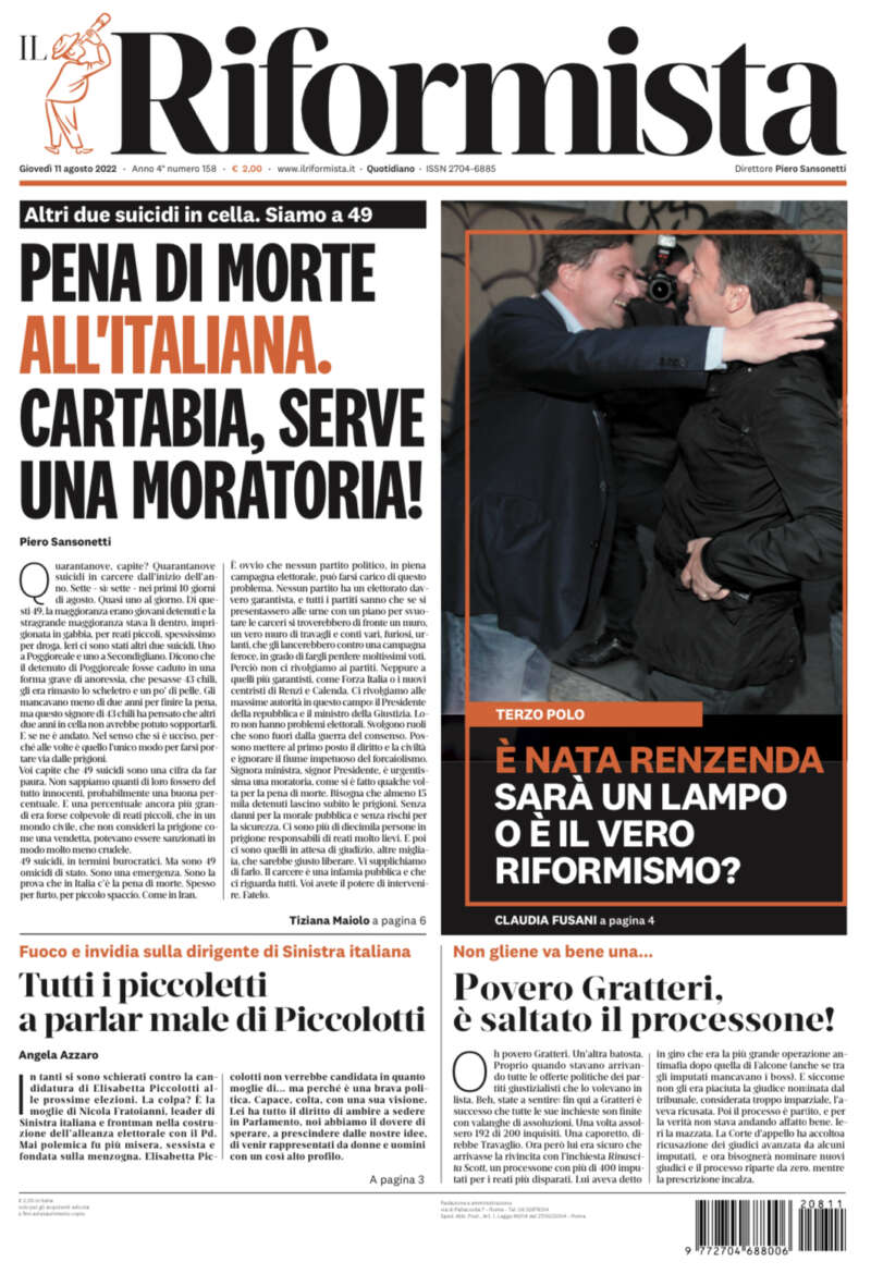 Quotidiano del 11 agosto 2022