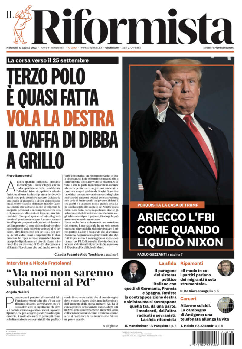 Quotidiano del 10 agosto 2022